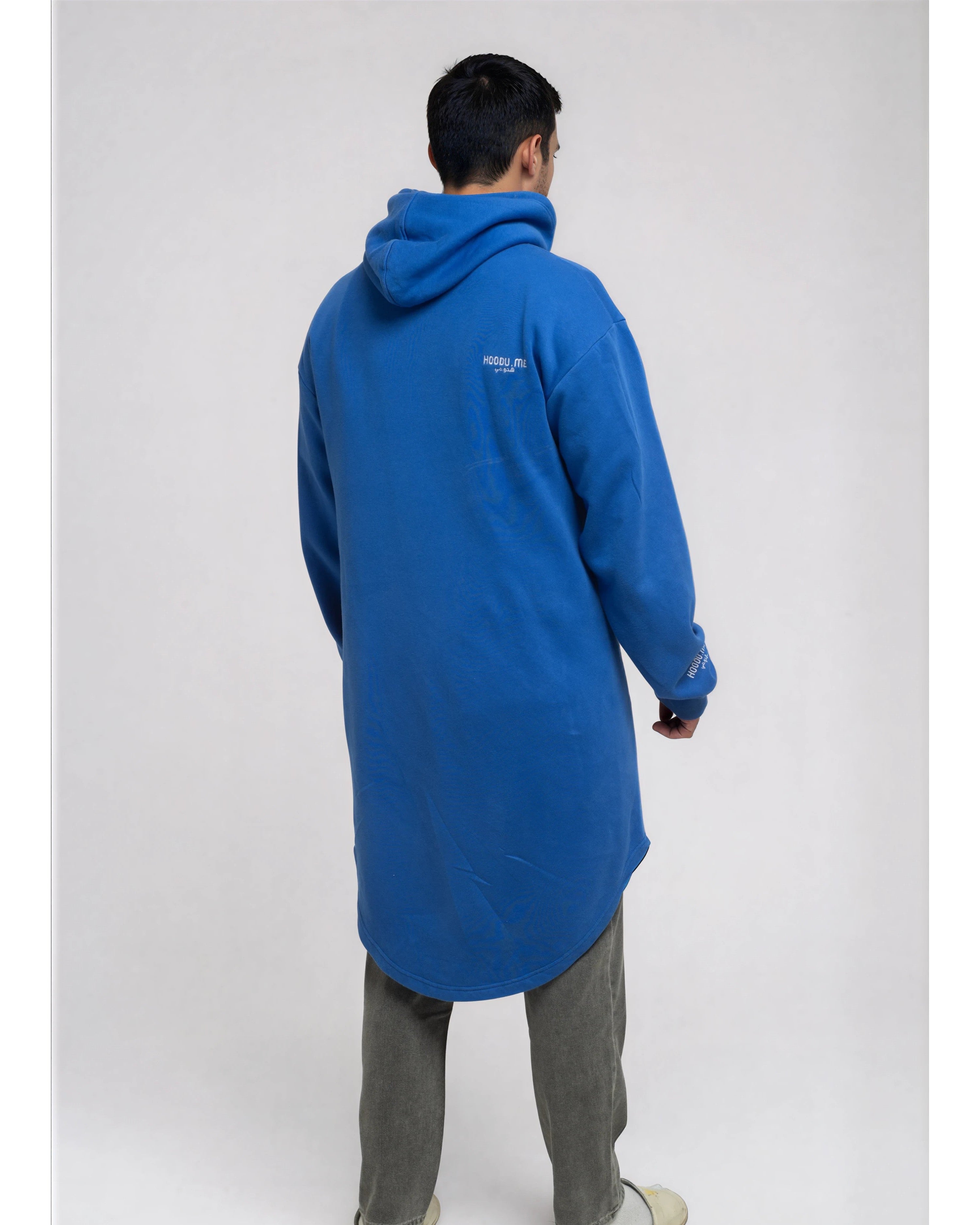 Blue Longline hoodie