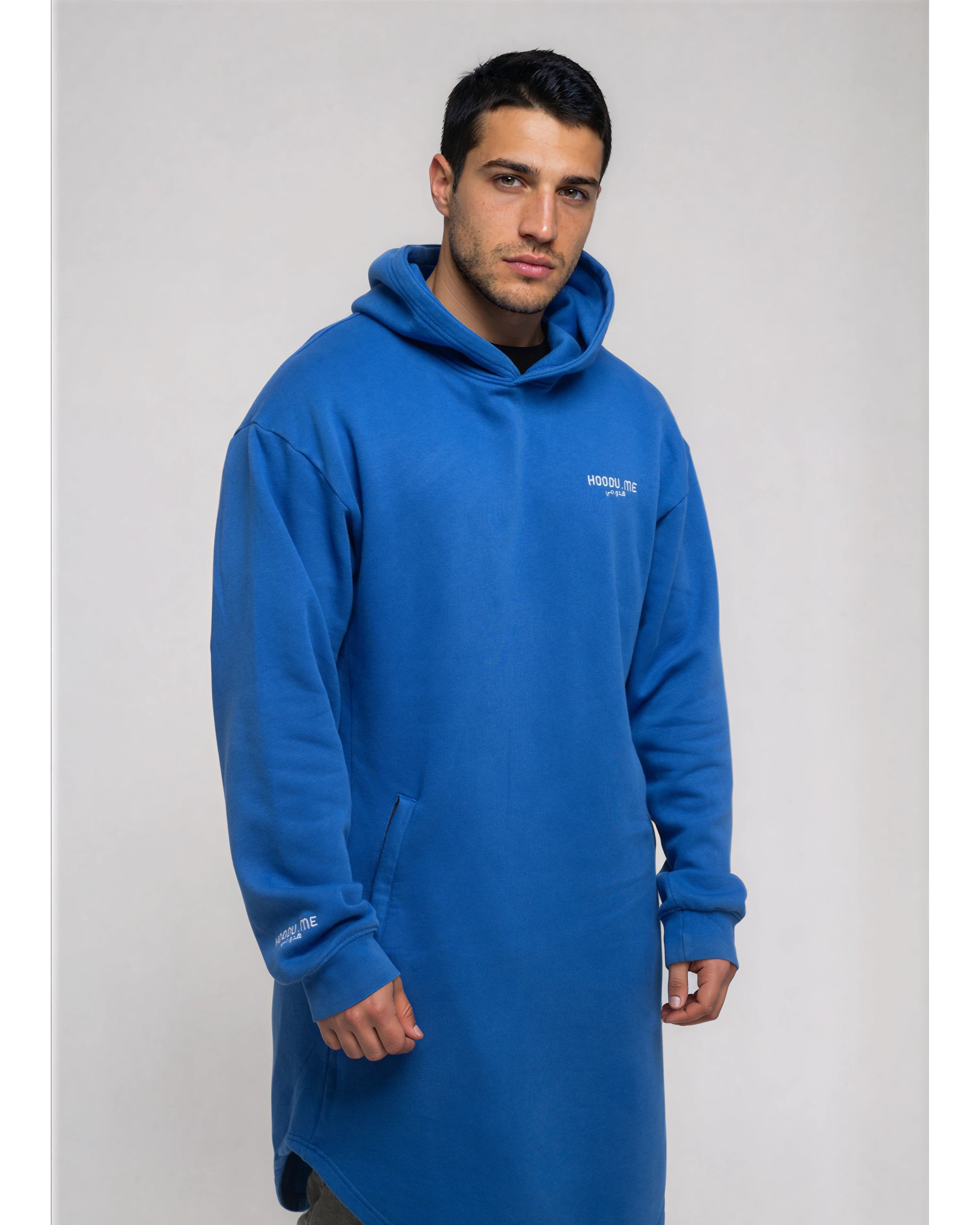 Blue Longline hoodie