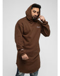 Chocolate Brown longline hoodie