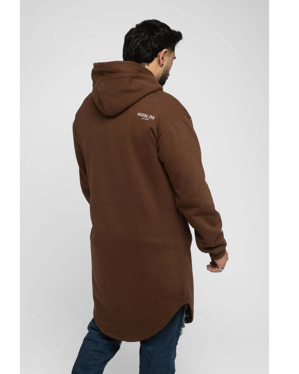 Chocolate Brown longline hoodie