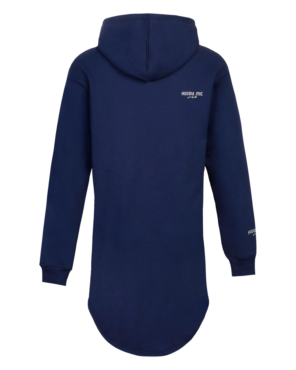 Longline Unisex Navy Hoodie