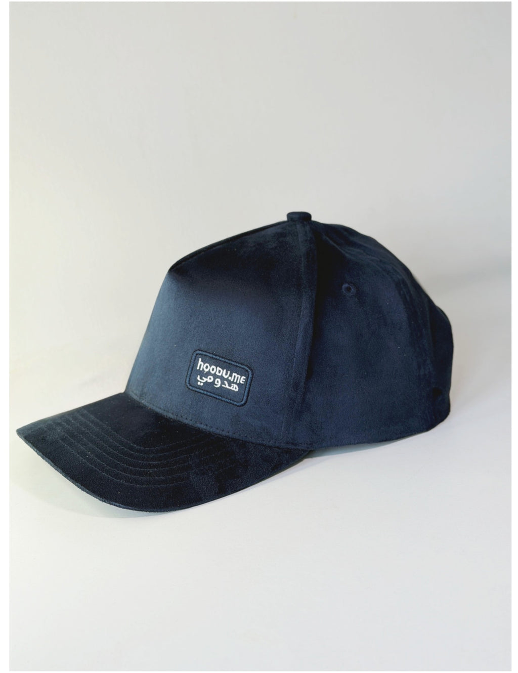 Navy Blue Suede Cap