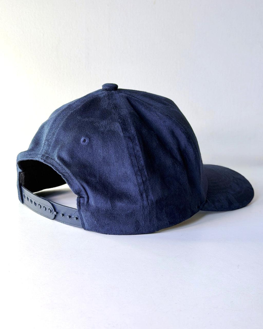 Navy Blue Suede Cap