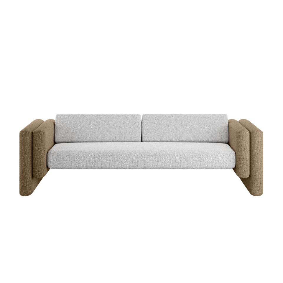 Lisola Sofa White Khaki