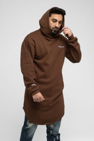 Long hoodie (BROWN) 3